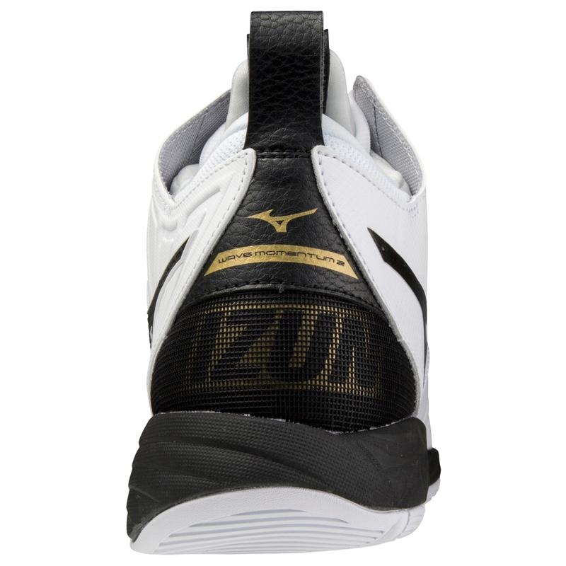 Chaussure Volley Mizuno Wave Momentum 2 Mid Homme Blanche Noir | France M3426LU