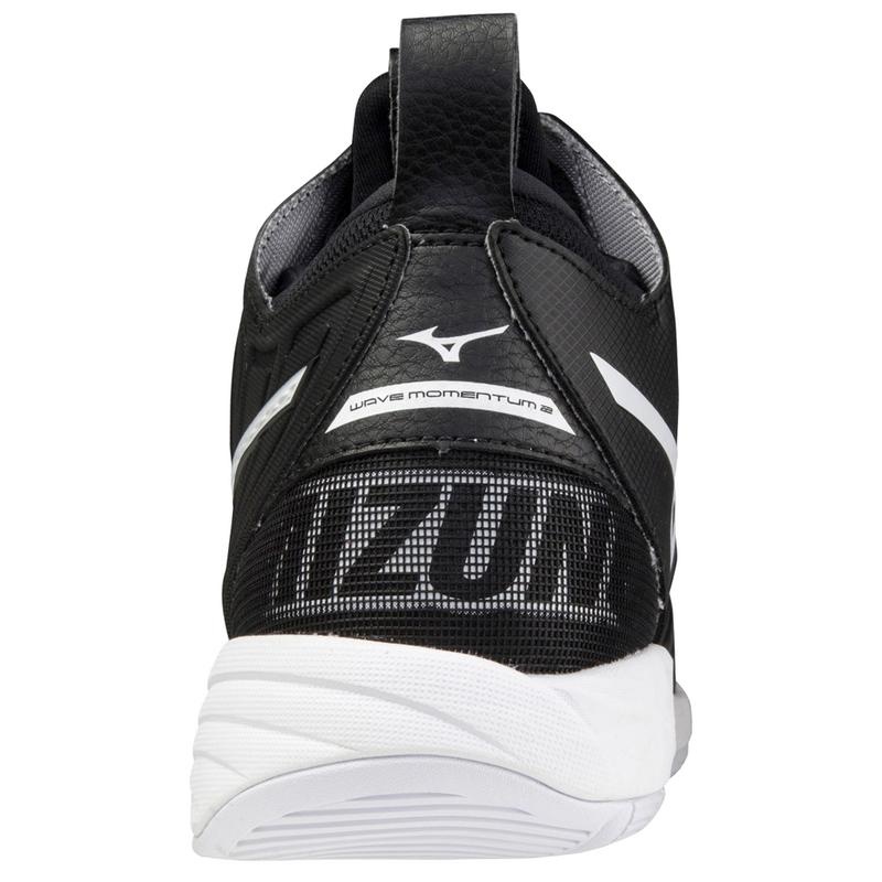 Chaussure Volley Mizuno Wave Momentum 2 Mid Homme Noir Blanche | France M2941LI