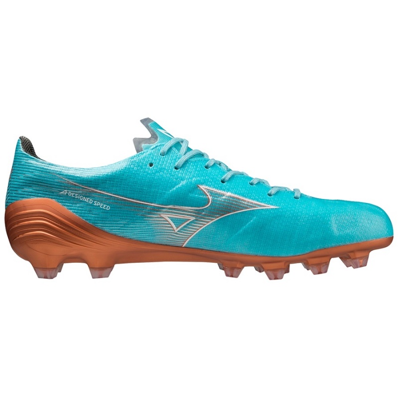 Chaussure de Foot Mizuno Alpha Elite Homme Bleu Doré | France M6783LA