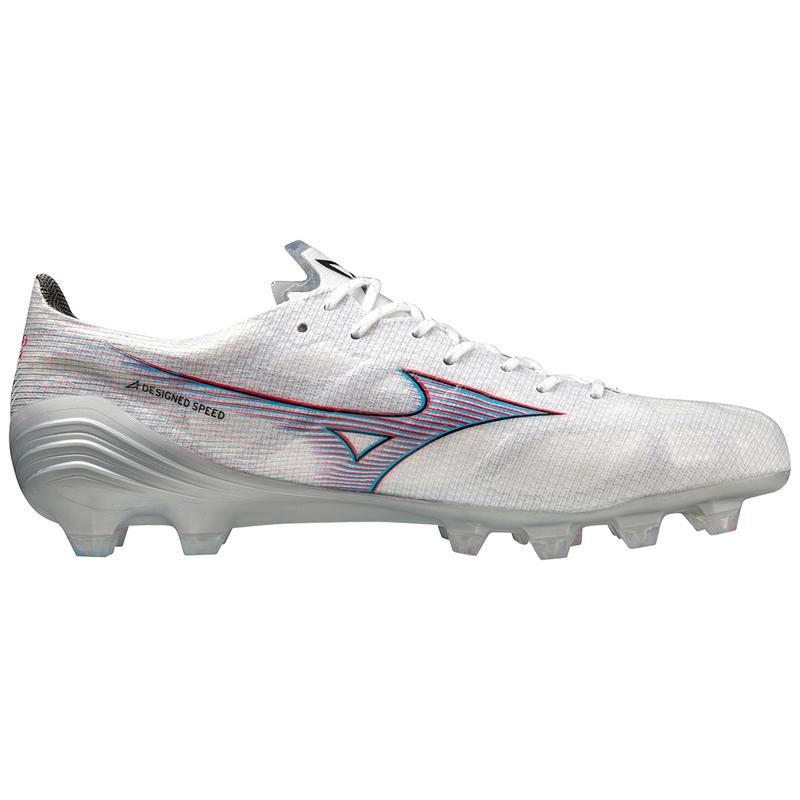 Chaussure de Foot Mizuno Alpha Elite Homme Blanche Rouge | France M2356PR