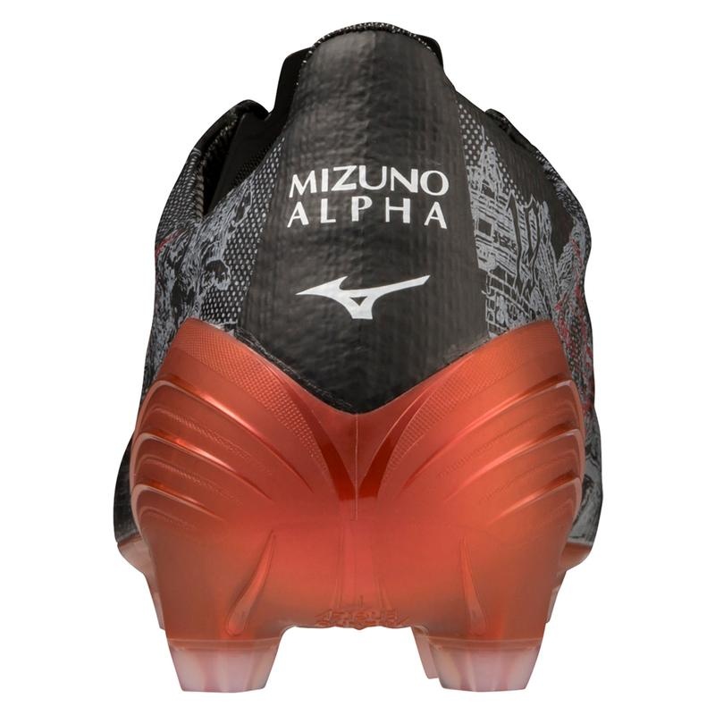 Chaussure de Foot Mizuno Alpha Japan Homme Noir Rouge | France M1426RQ