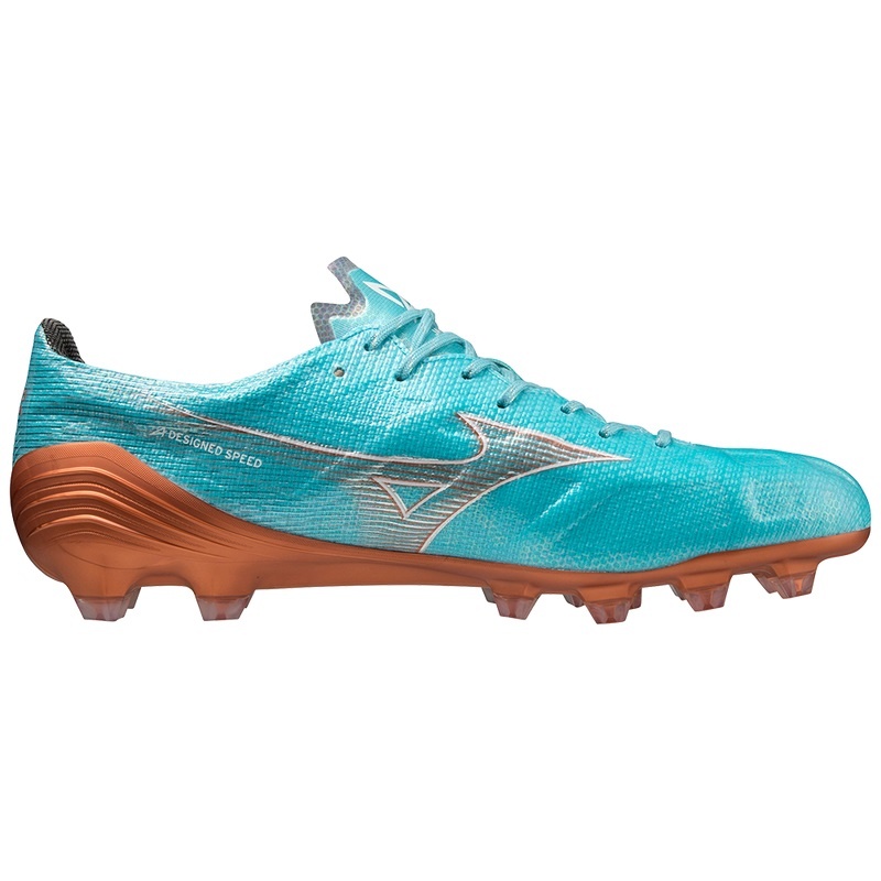 Chaussure de Foot Mizuno Alpha Japan Homme Bleu Doré | France M9610CT