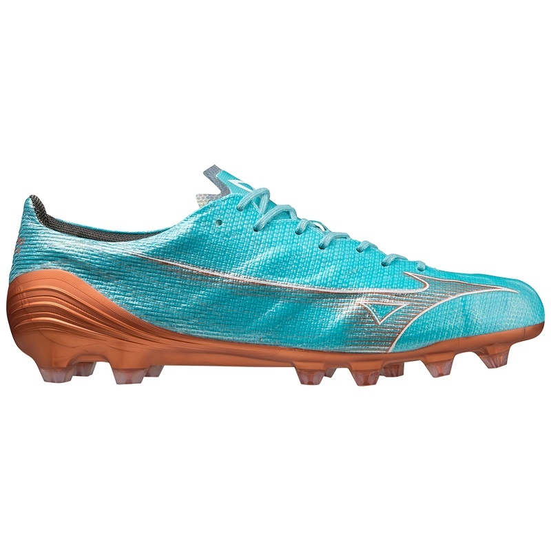 Chaussure de Foot Mizuno Alpha Japan Homme Bleu Doré | France M9610CT