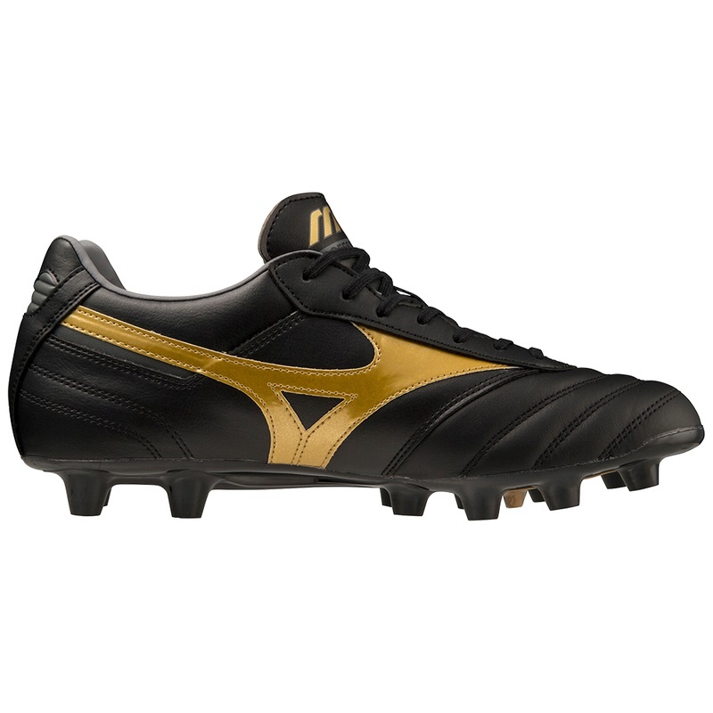 Chaussure de Foot Mizuno Morelia II Pro Femme Noir Doré | France M9048DZ