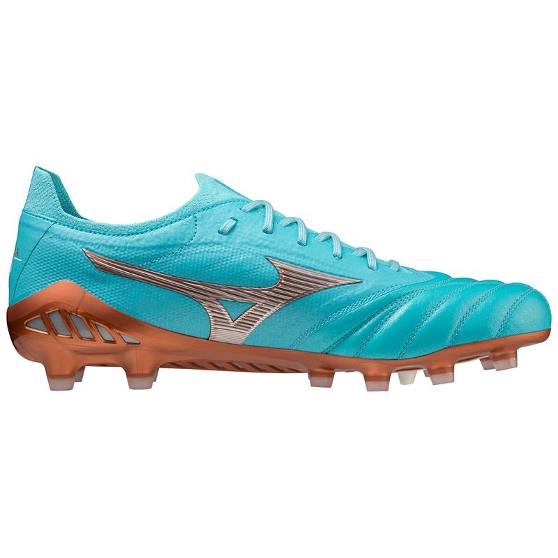 Chaussure de Foot Mizuno Morelia Neo III Beta Japan Femme Bleu Doré | France M9502EG