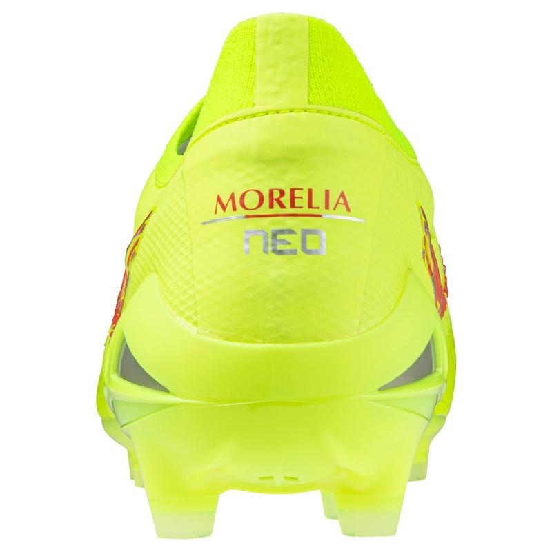 Chaussure de Foot Mizuno Morelia Neo IV Beta Japan Femme Jaune Corail | France M9201JW