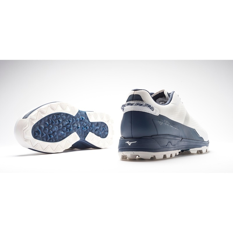 Chaussures De Golf Mizuno Mzen Homme Blanche Bleu Marine | France M8347KE