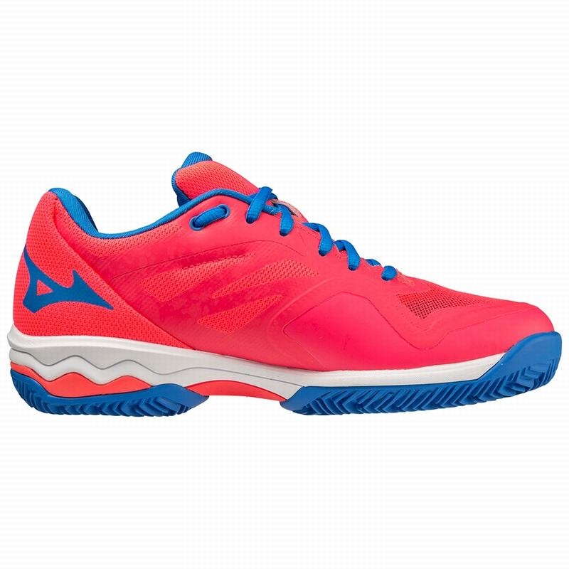 Chaussures Padel Mizuno Wave Exceed Light Femme Rose Blanche Bleu | France M3561BW