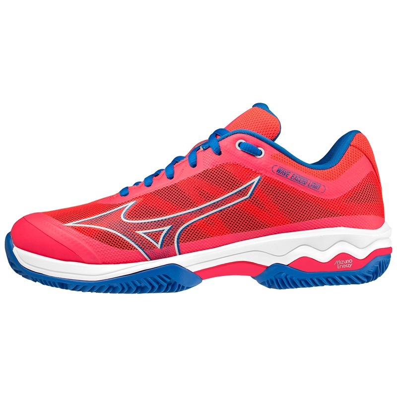 Chaussures Padel Mizuno Wave Exceed Light Femme Rose Blanche Bleu | France M3561BW