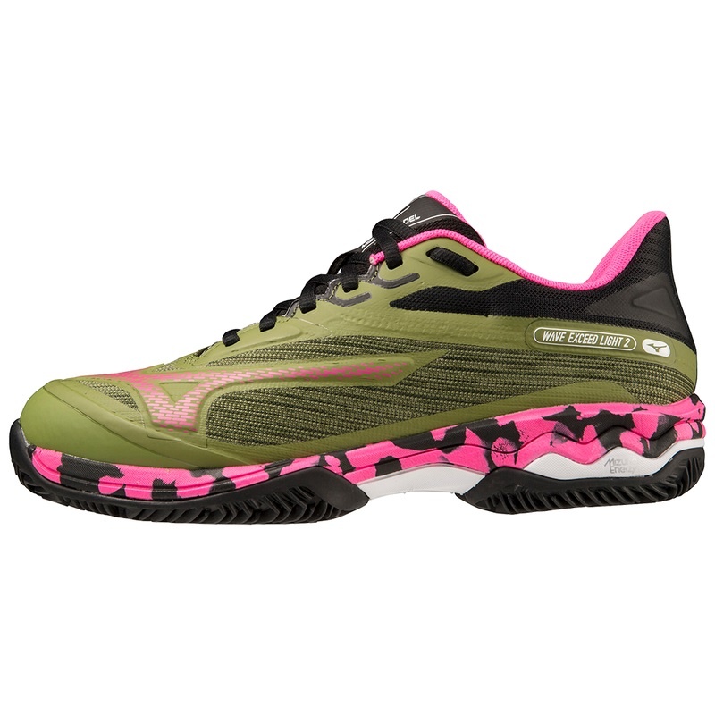 Chaussures Padel Mizuno Wave Exceed Light 2 Femme Vert Noir | France M8490BI