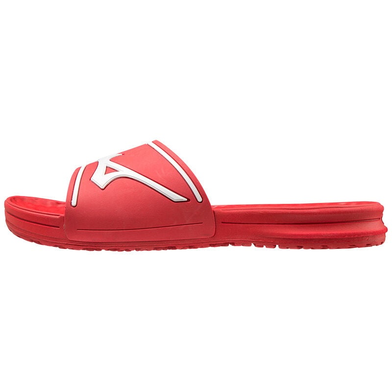 Claquette Mizuno Relax Claquette 2 Femme Rouge Blanche | France M9576AM