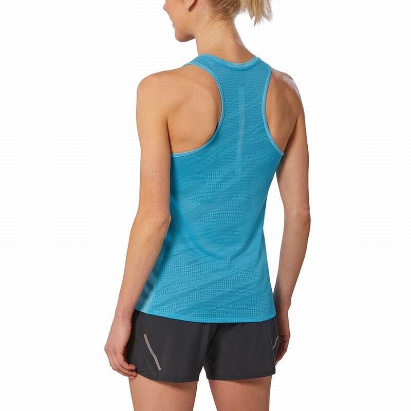 Debardeur Mizuno Aero Tank Femme Bleu | France M1283PO