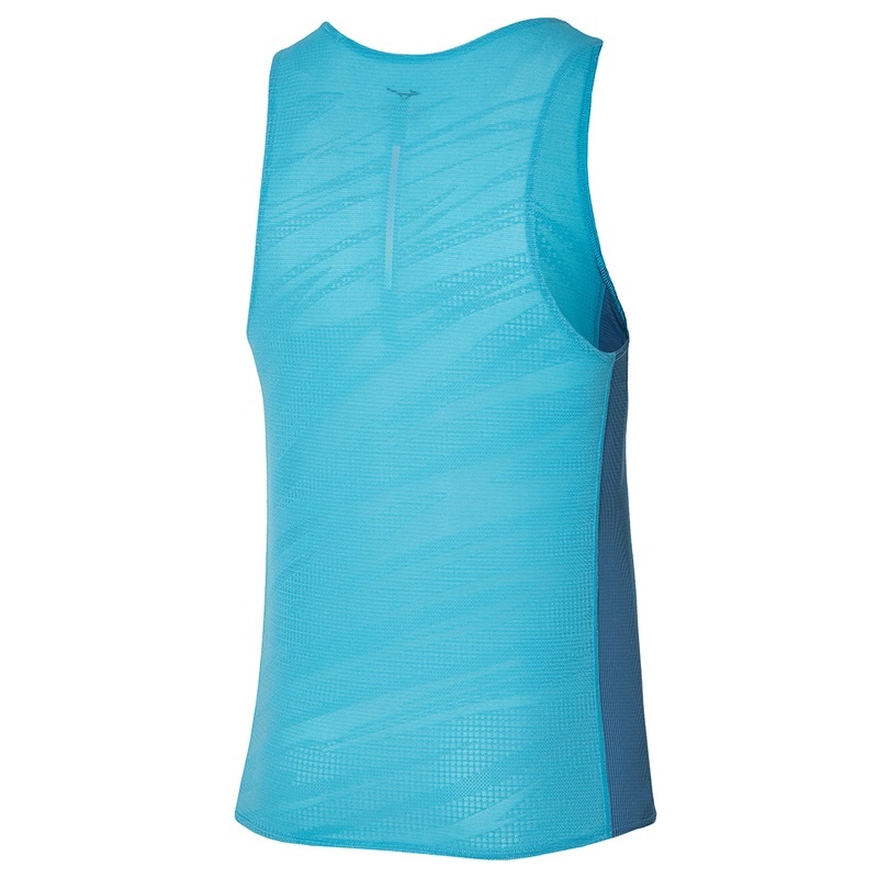 Debardeur Mizuno Aero Tank Homme Bleu | France M8260QA