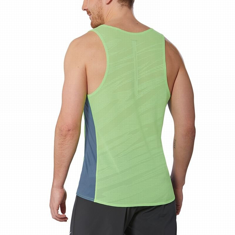 Debardeur Mizuno Aero Tank Homme Vert Clair | France M6419MD