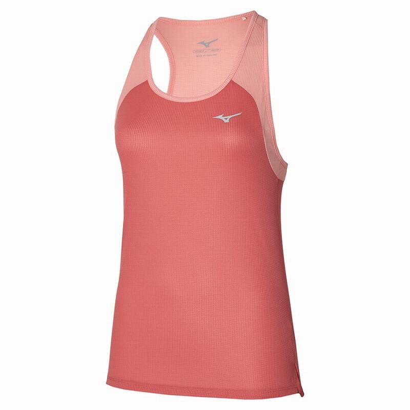 Debardeur Mizuno Dryaeroflow Tank Femme Corail | France M5679NL