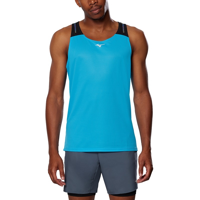 Debardeur Mizuno Dryaeroflow Tank Homme Noir | France M3968GM