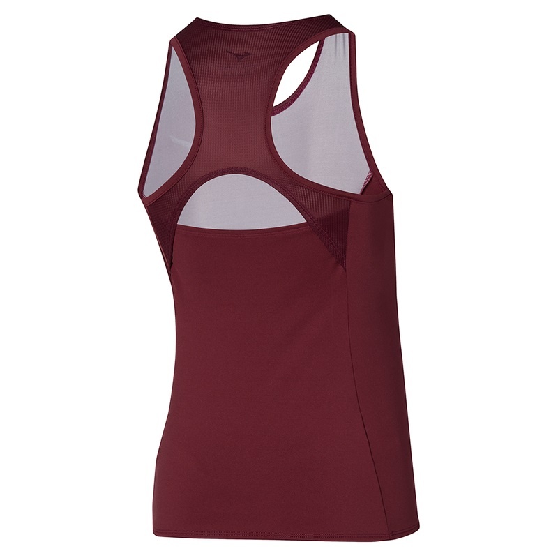 Debardeur Mizuno Printed Tank Femme Rouge Foncé | France M3709HS