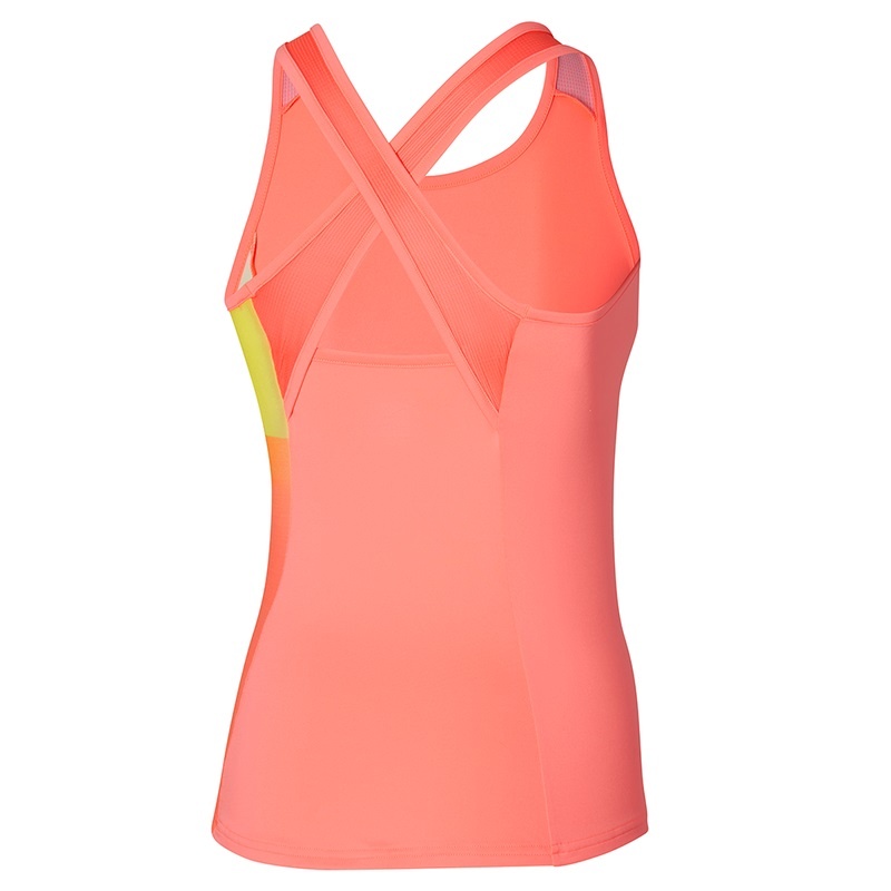 Debardeur Mizuno Release Printed Tank Femme Corail | France M9432US