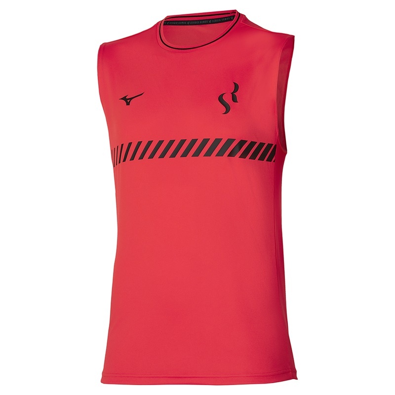 Debardeur Mizuno Sergio Ramos Course Tank Femme Rouge | France M5672YQ