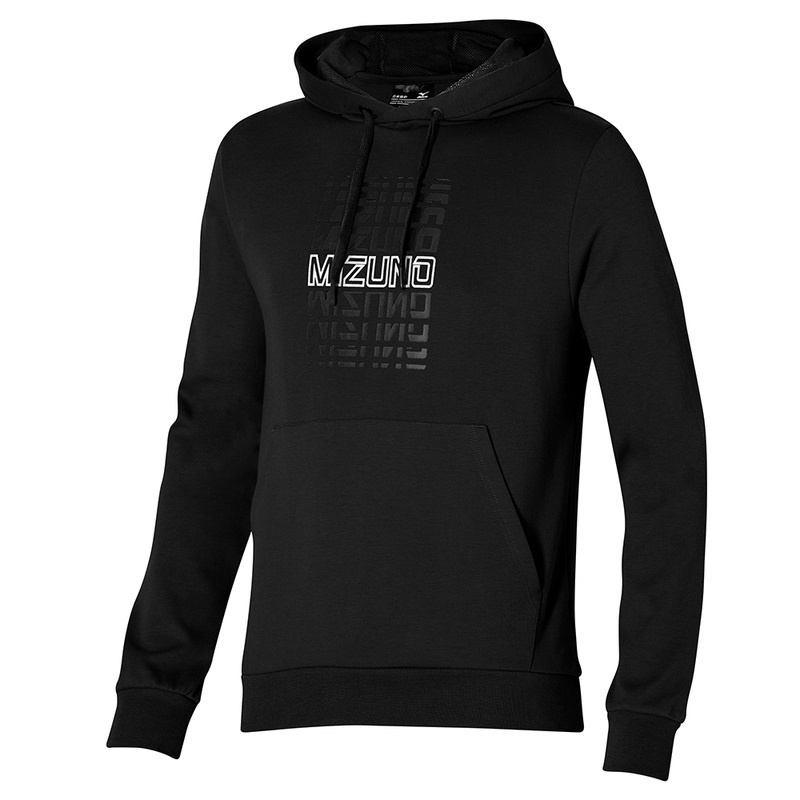 Hauts Mizuno Athletics Graphique Hoody Homme Noir | France M6710BL