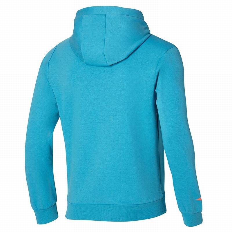 Hauts Mizuno Athletics Graphique Hoody Homme Bleu | France M5341UK