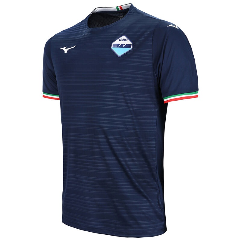 Hauts Mizuno Away SS Jersey Lazio M Homme Bleu Marine | France M2743DW