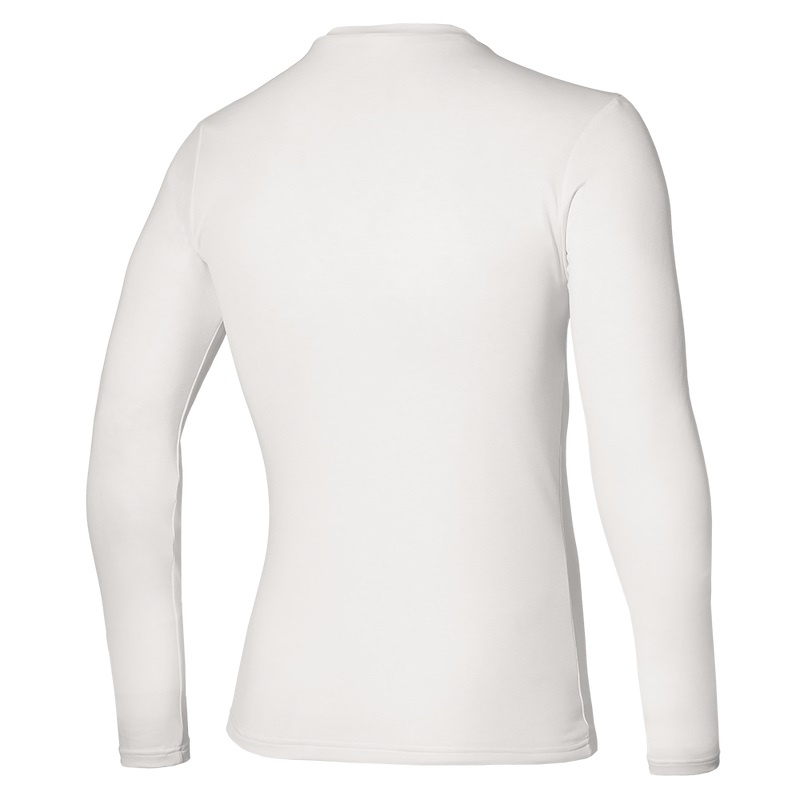 Hauts Mizuno BT Under V Neck Longsleeve Homme Blanche | France M0842AX