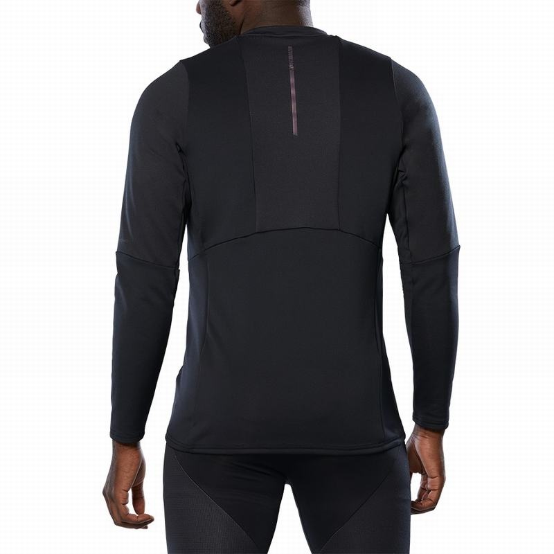 Hauts Mizuno Breath Thermo Long Sleeve Homme Noir | France M0814TO