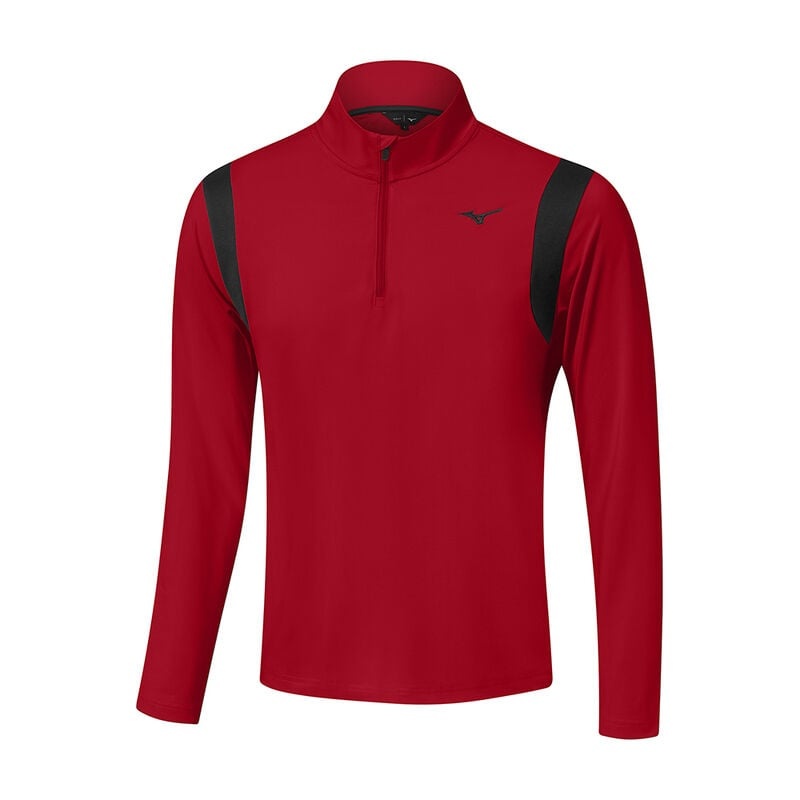 Hauts Mizuno Breeze Elite 1/4 Zip Homme Rouge | France M2897HZ