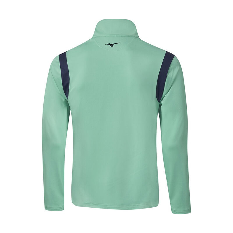 Hauts Mizuno Breeze Elite 1/4 Zip Homme Vert | France M7624FR