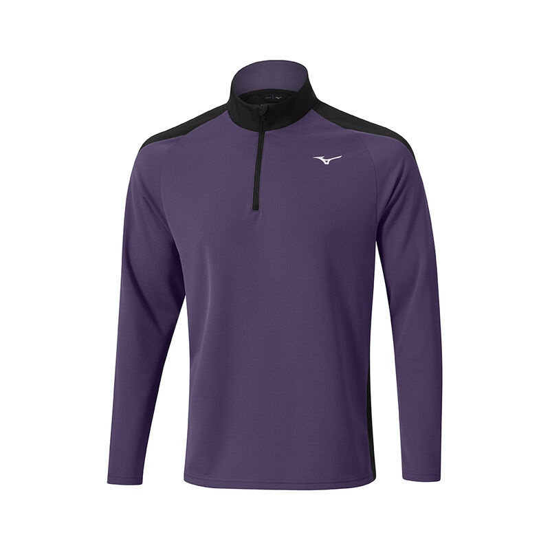 Hauts Mizuno D\'hiver Breeze 1/4 Zip Homme Violette | France M3510AT