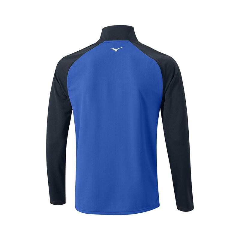 Hauts Mizuno D'hiver Breeze Bloc 1/4 Zip Homme Bleu | France M9635KW