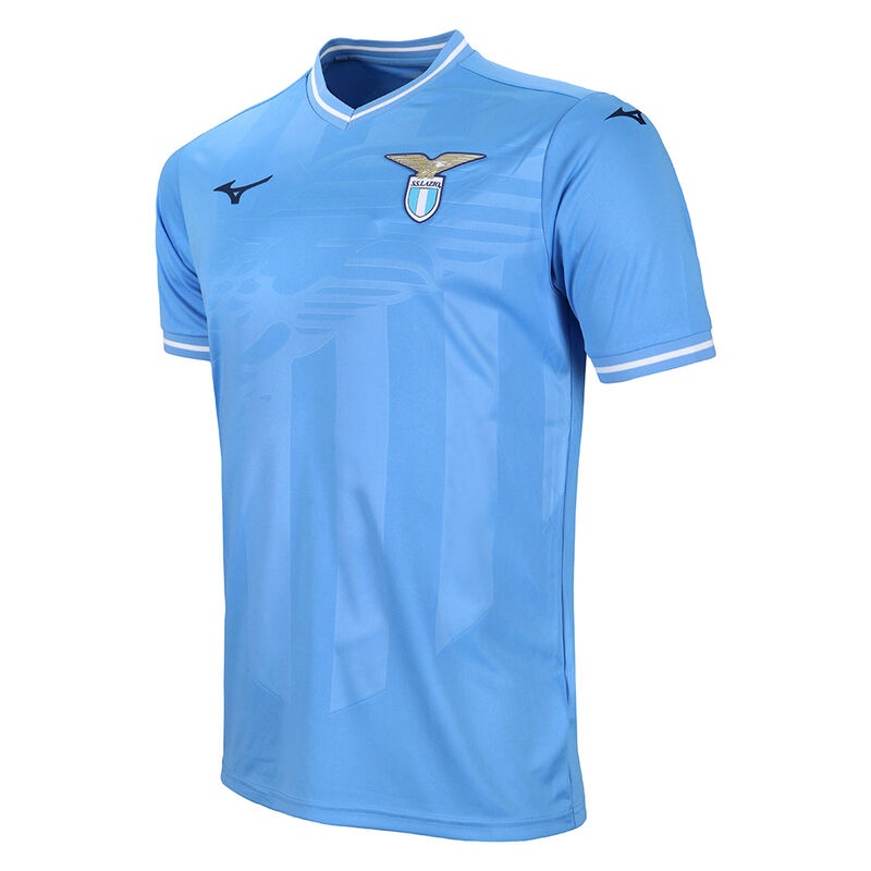 Hauts Mizuno Home SS Jersey Lazio Homme Bleu | France M8495XV