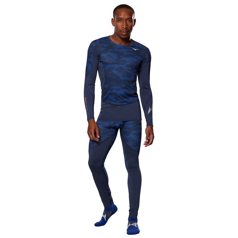 Hauts Mizuno Virtual Body G3 Crew Homme Bleu | France M1428YW