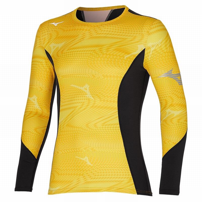 Hauts Mizuno Virtual Body G3 Crew Homme Jaune | France M5814AE