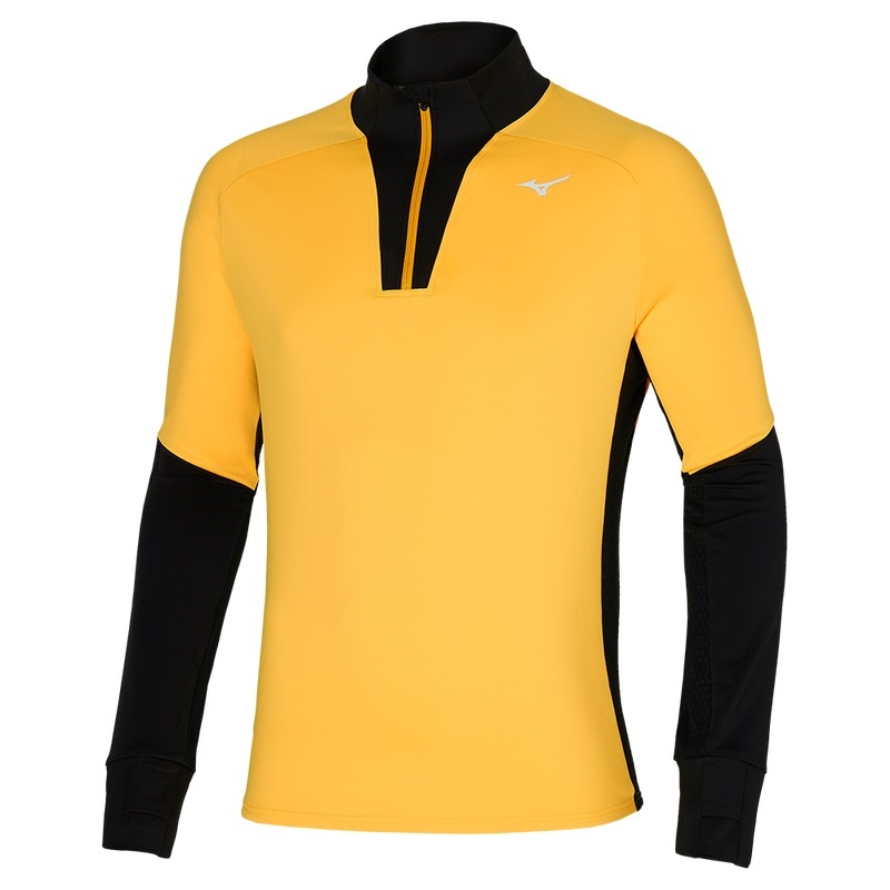 Hauts Mizuno Warmalite HZ Homme Jaune | France M6189XQ