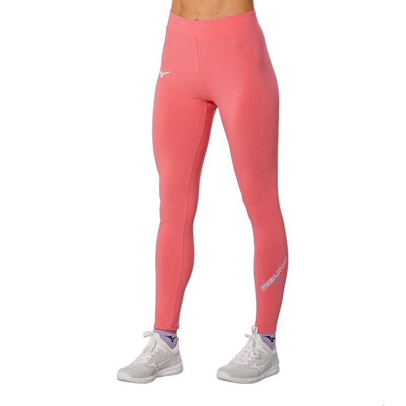 Leggings Mizuno Athletics Femme Rose | France M1643AO