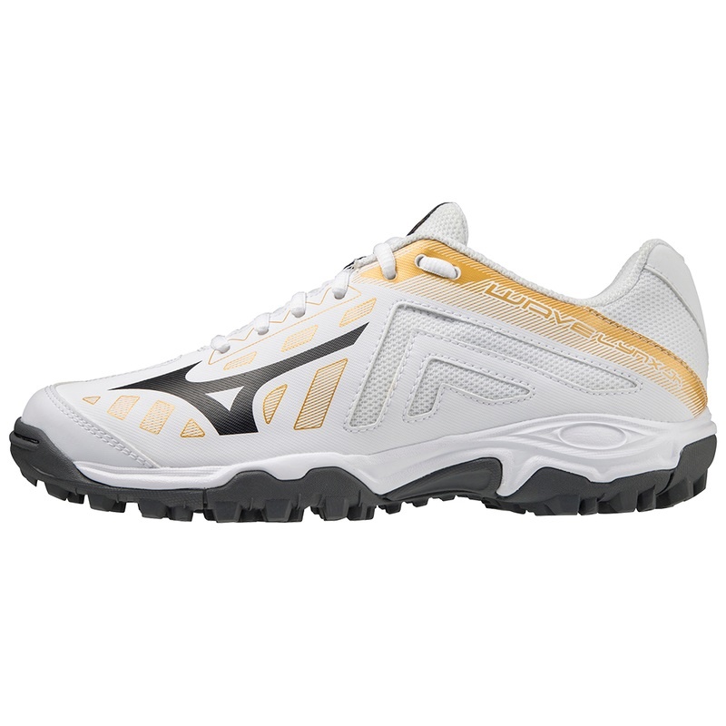 Patin Hockey Mizuno Wave Lynx Homme Blanche Doré | France M5761EN