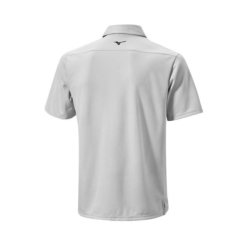 Polo Mizuno Breath Thermo D'hiver Jacquet Homme Grise | France M3897YR