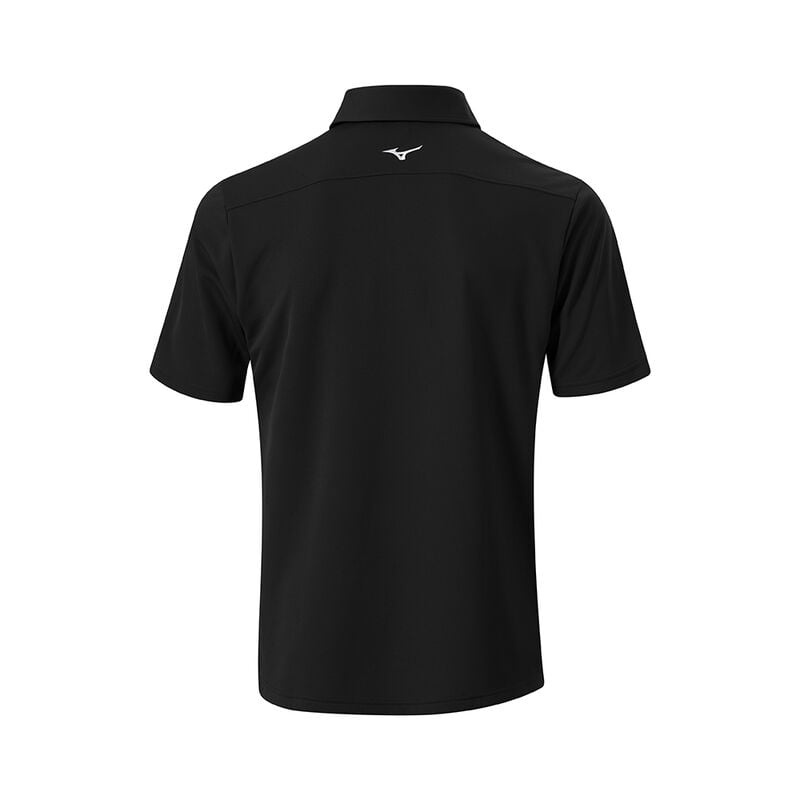 Polo Mizuno Breath Thermo Graphique Homme Noir | France M0475EP