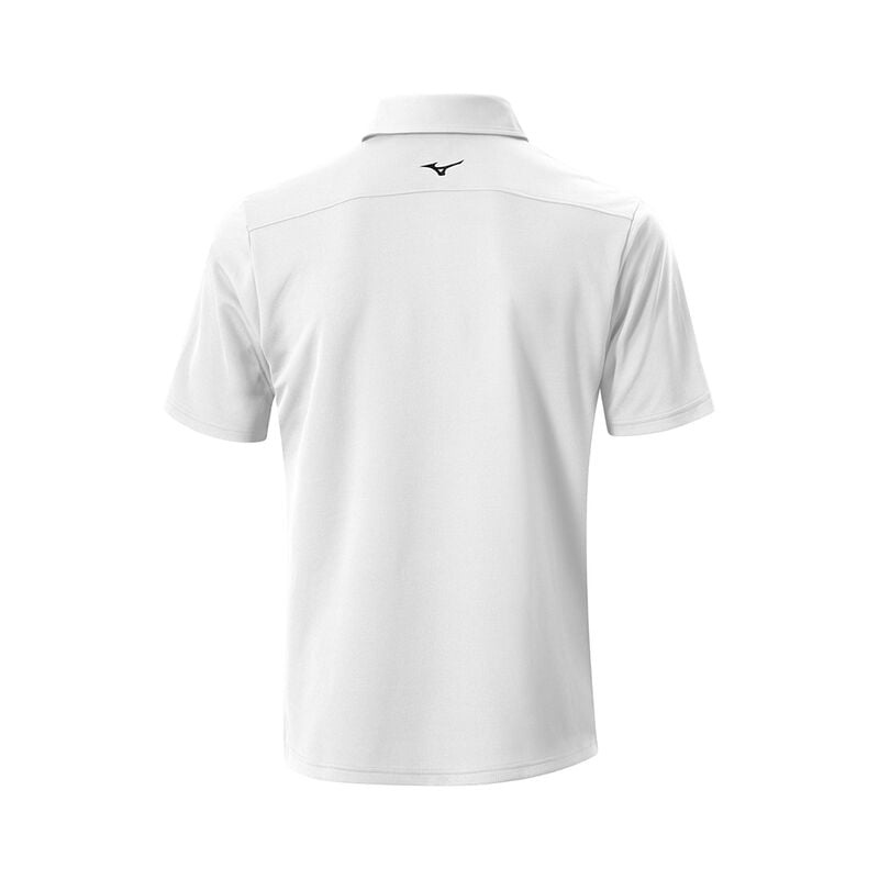 Polo Mizuno Breath Thermo Graphique Homme Blanche | France M4597EK