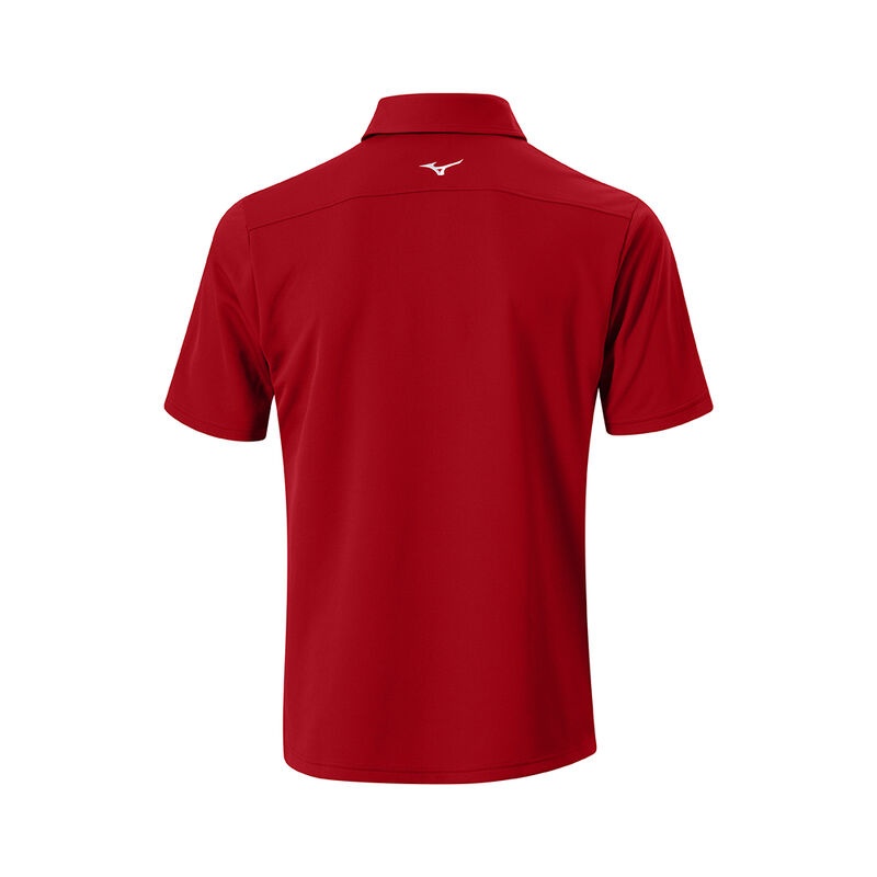 Polo Mizuno Breath Thermo Graphique Homme Rouge | France M4790VC