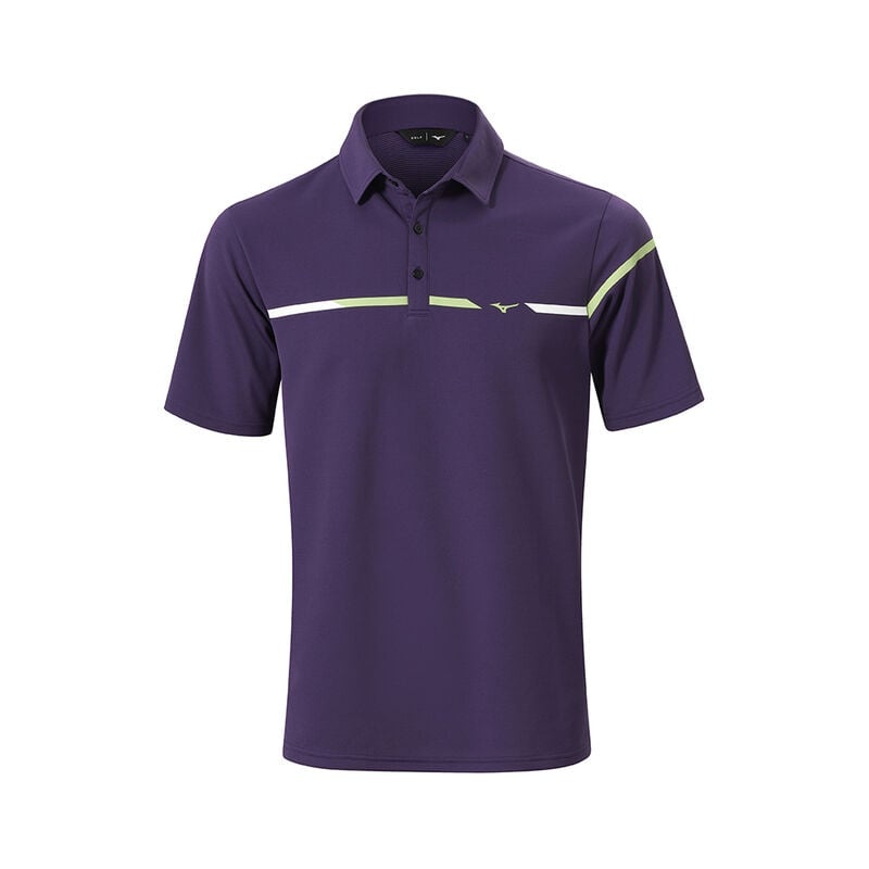 Polo Mizuno Breath Thermo St Homme Violette | France M9603SF