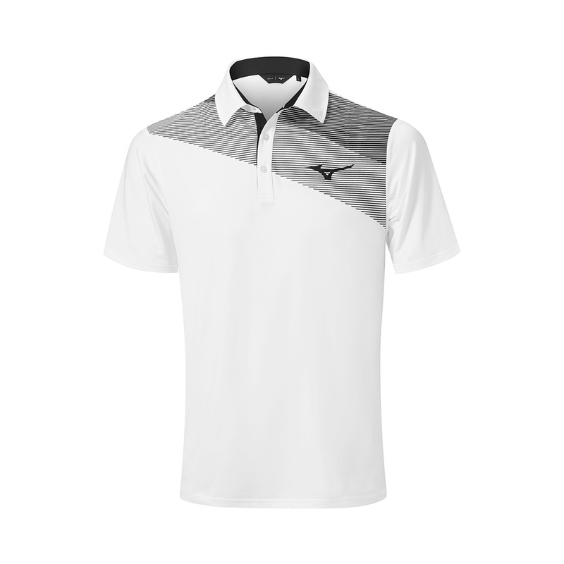 Polo Mizuno Elite Fade Homme Blanche | France M7412SV