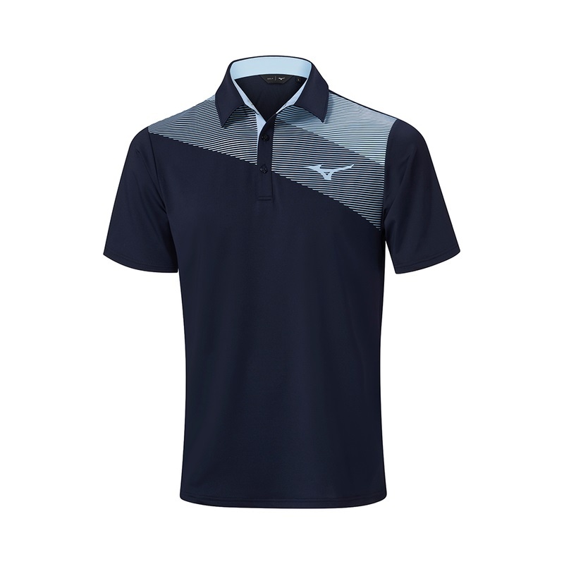 Polo Mizuno Elite Fade Homme Bleu Marine | France M8275YW