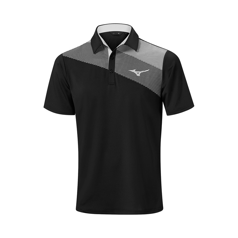 Polo Mizuno Elite Fade Homme Noir | France M4731QF