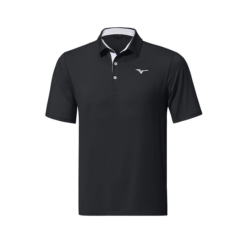 Polo Mizuno QD Comp Homme Noir | France M7809NU