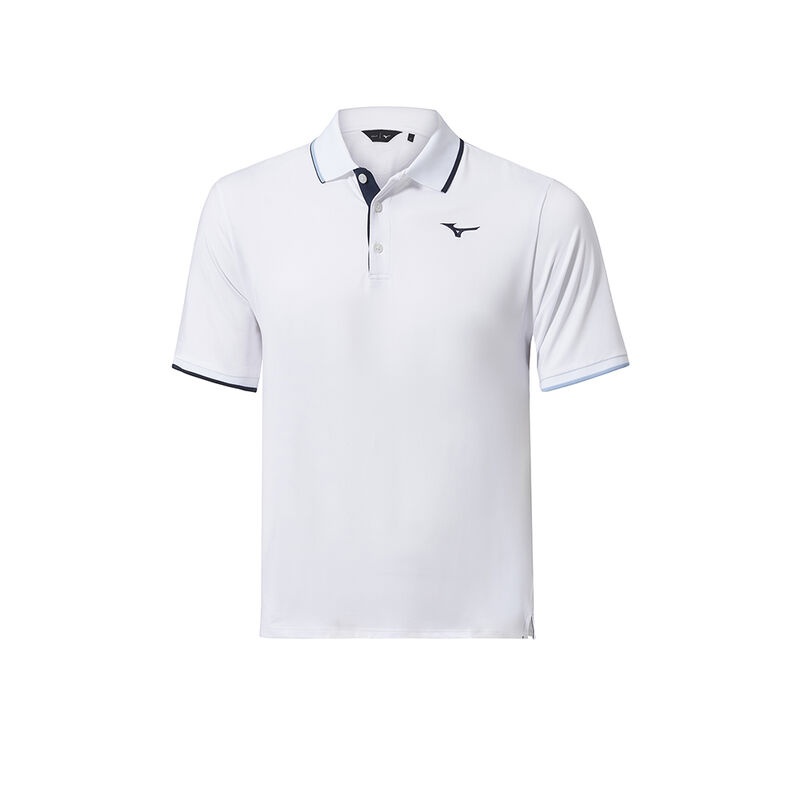 Polo Mizuno QD Comp Plus Homme Blanche | France M8013UY