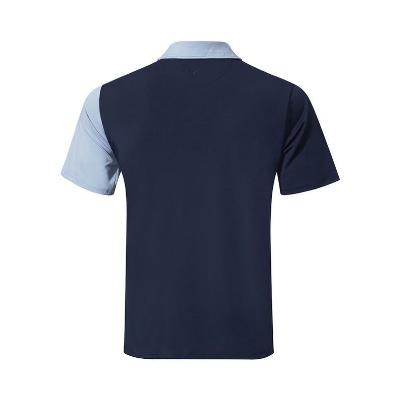 Polo Mizuno QD Elite Panel Homme Bleu Bleu Marine | France M8670RP