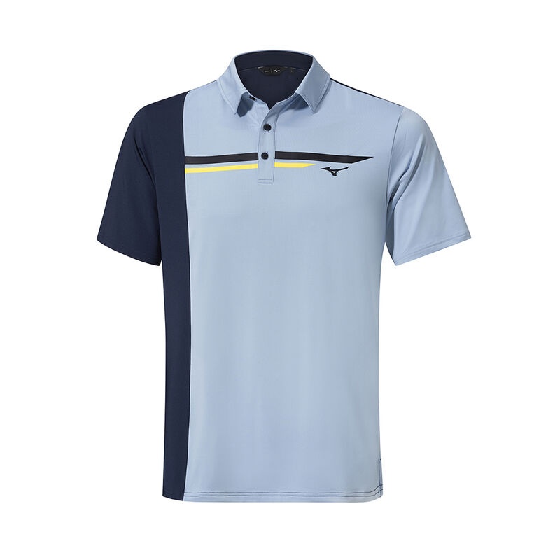 Polo Mizuno QD Elite Panel Homme Bleu Bleu Marine | France M8670RP